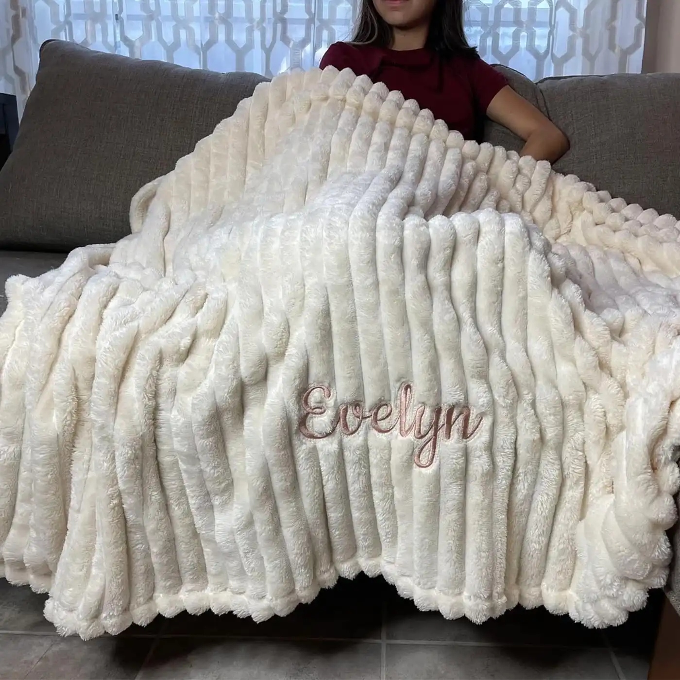 Cozy Personalized Throw Blanket