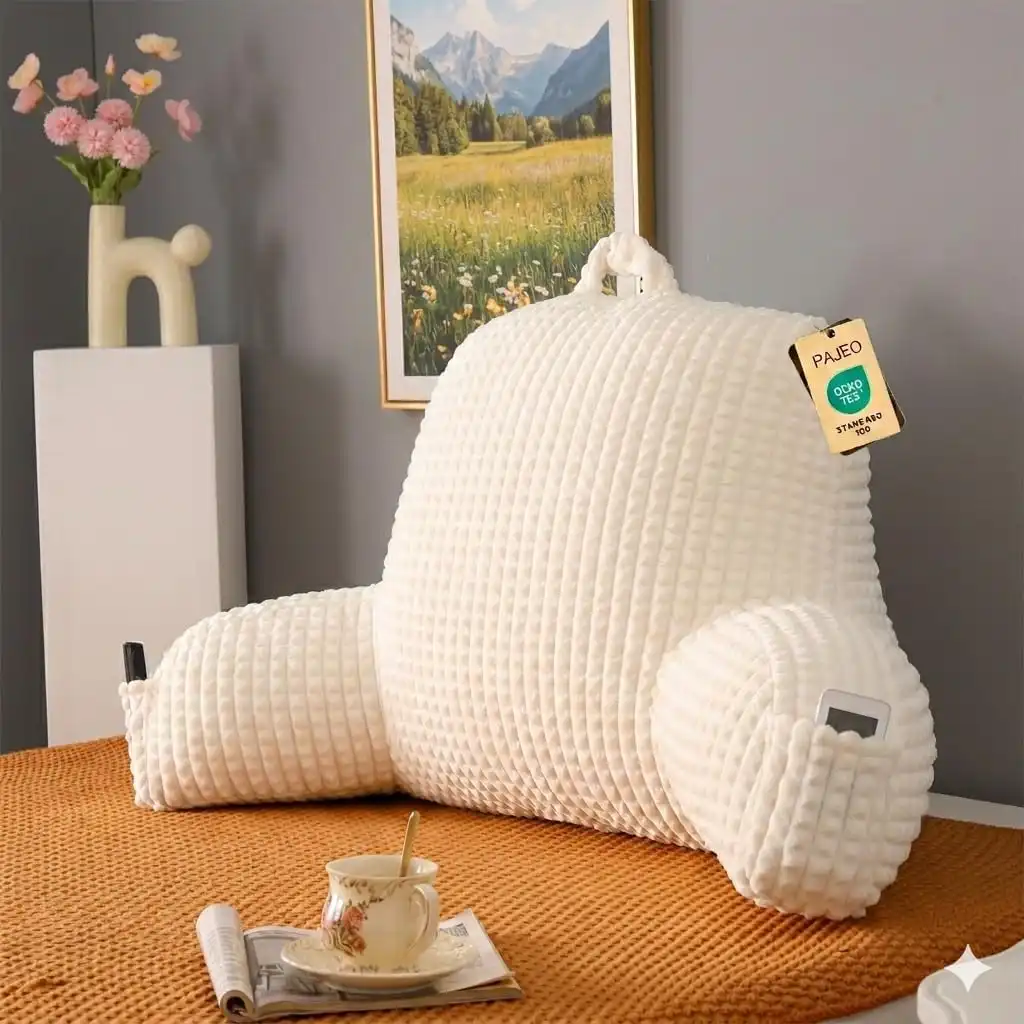 Cozy Reading Pillow With Arms