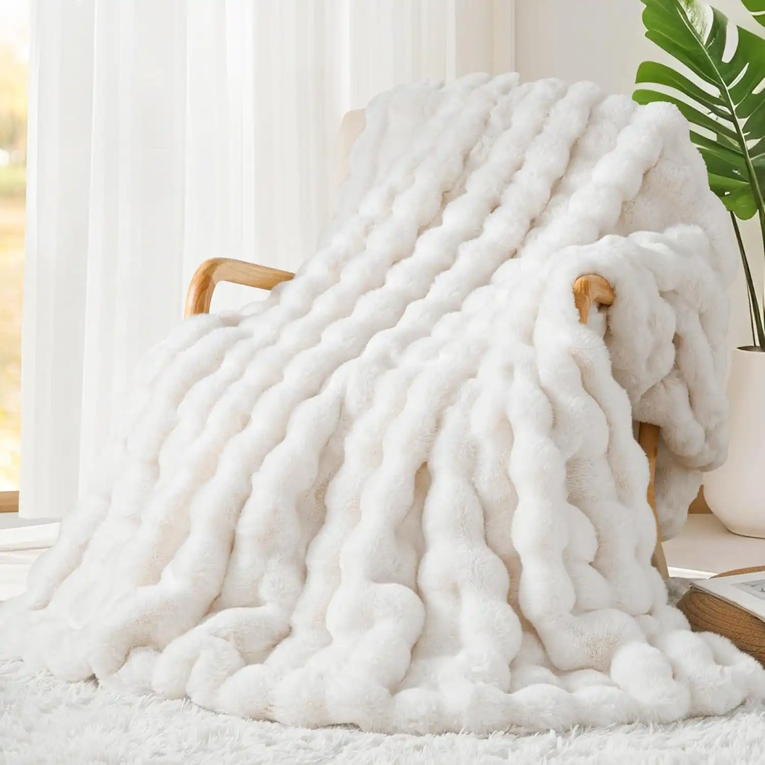 Cozy Sherpa Throw Blanket