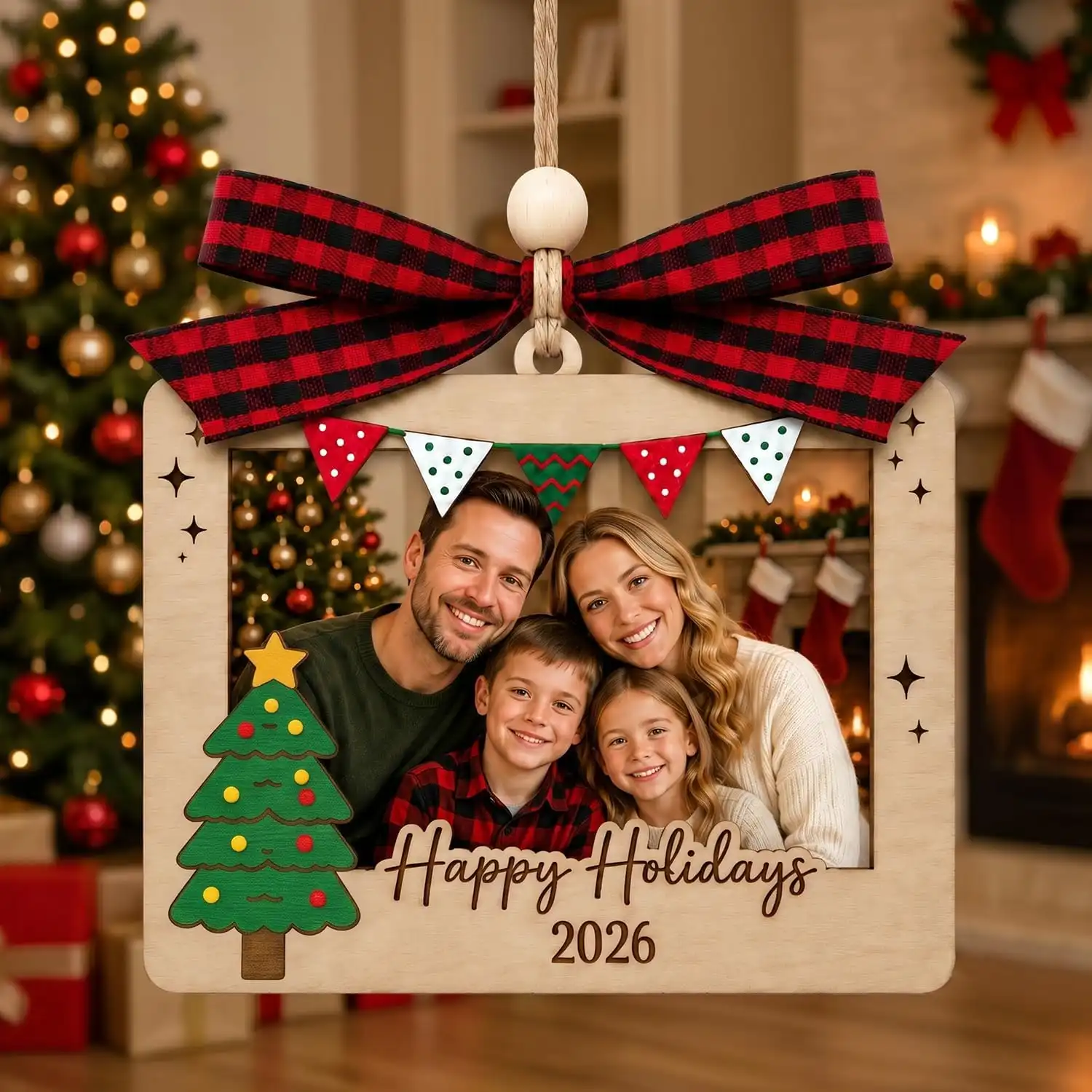 Custom Family Photo Ornament