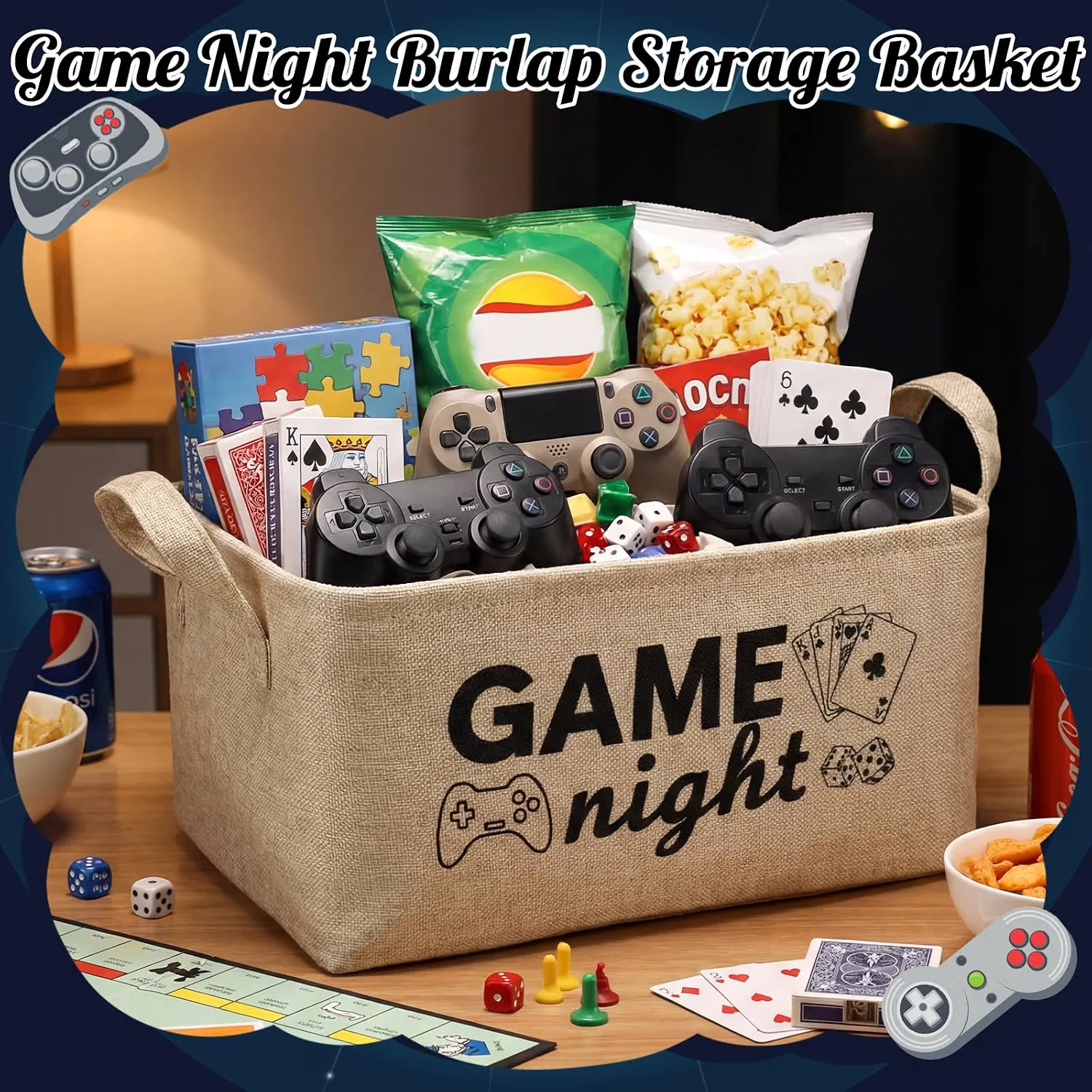 Halloween Game Night Basket