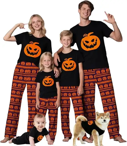 Matching Spooky Pajama Sets