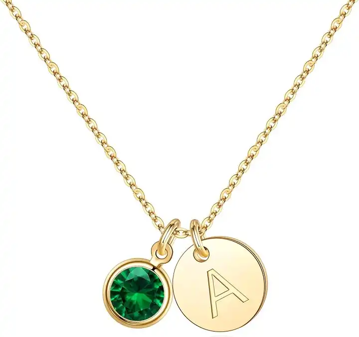 Personalized Birthstone Pendant Necklace