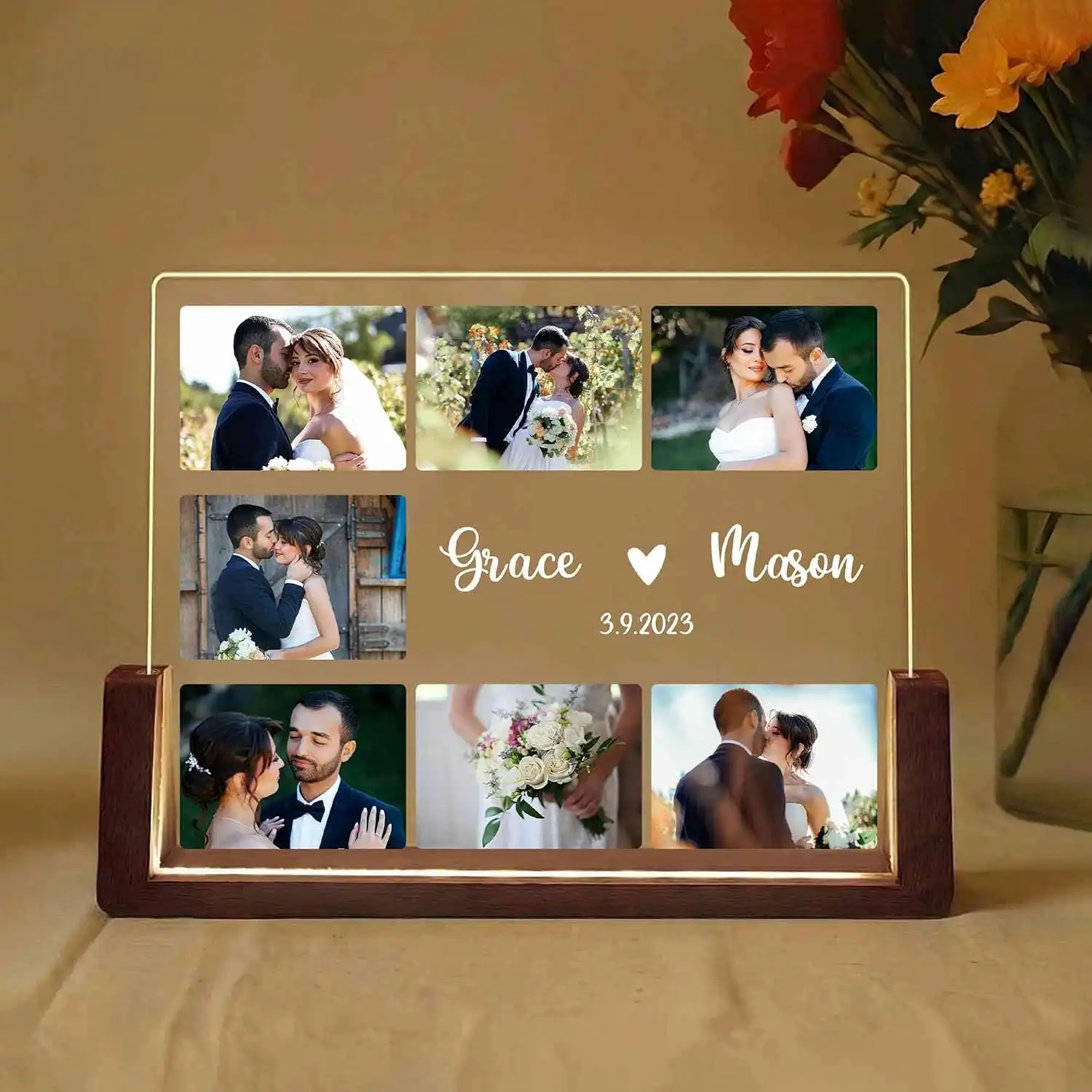 Personalized Couple Photo Lamp