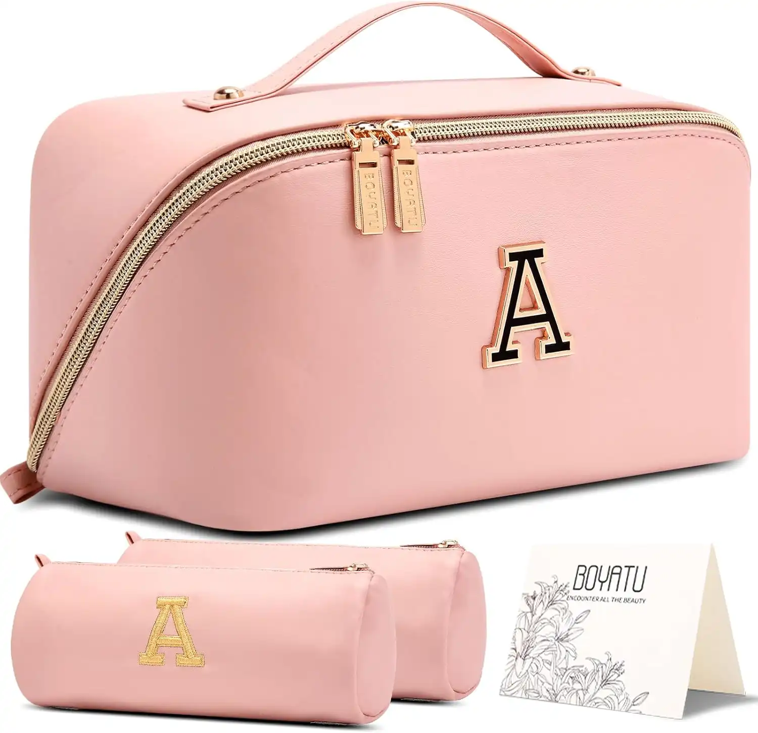 Personalized Initial Cosmetic Bag