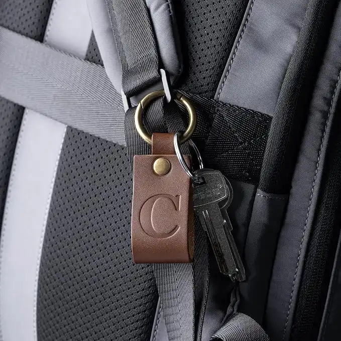 Personalized Leather Keychain Gift
