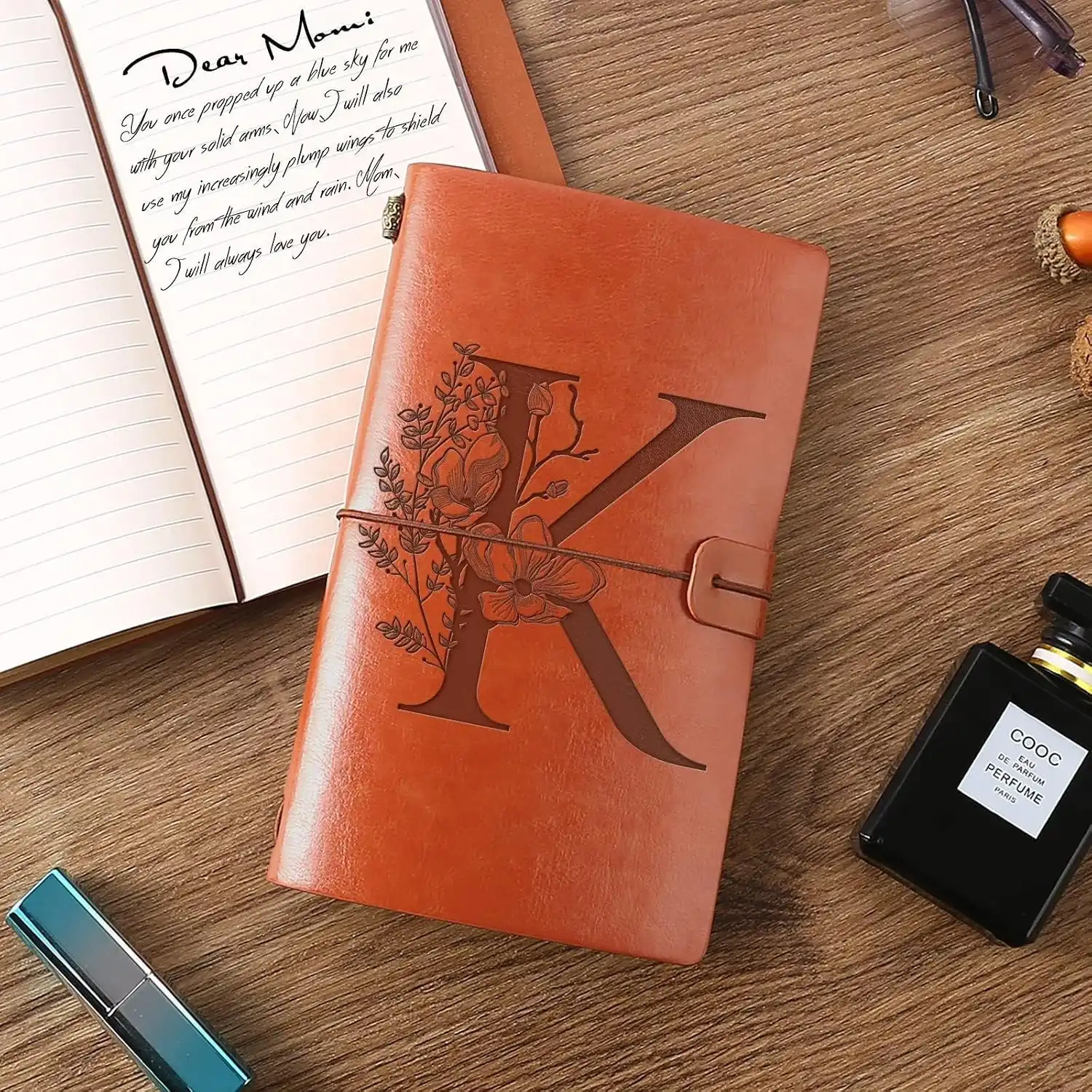 Personalized Leather Travel Journal