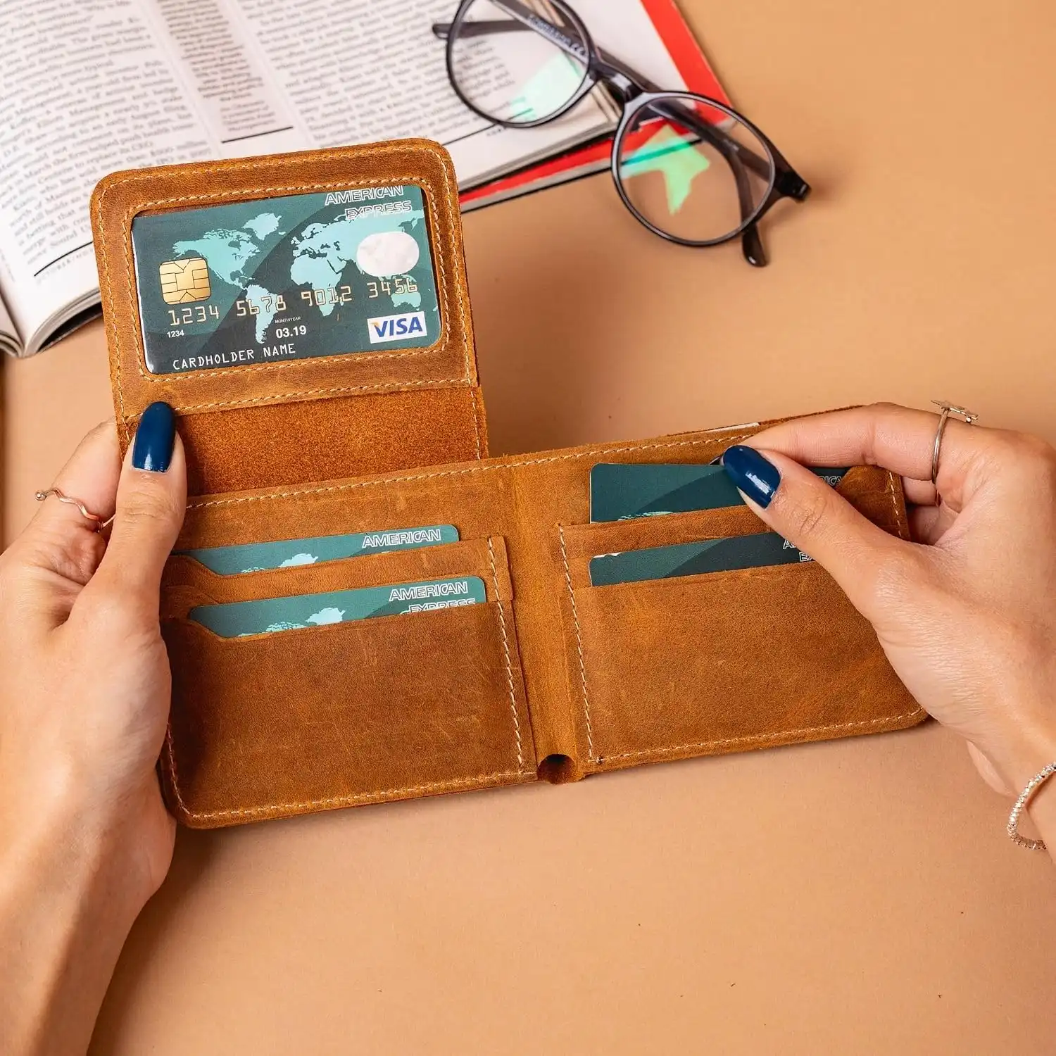 Personalized Leather Wallet