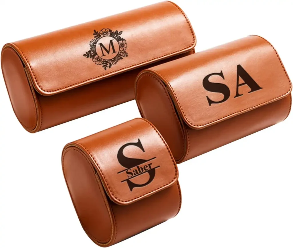 Personalized Leather Watch Case