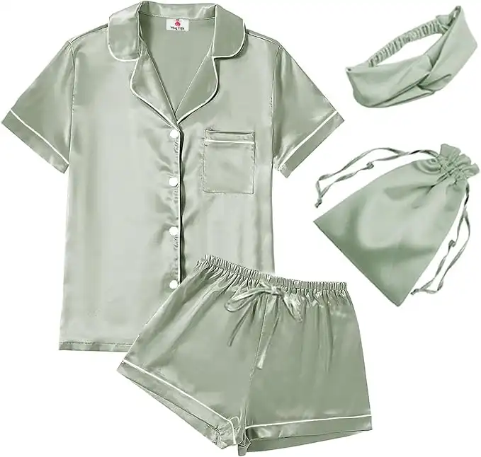 Soft Satin Sleep Set