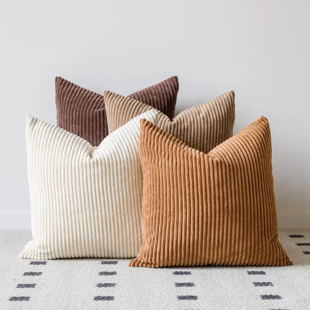 Warm Neutral Decorative Pillow Set