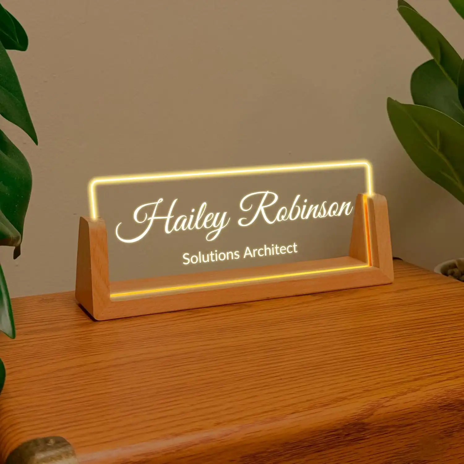 Personalized Desk Nameplate With Message
