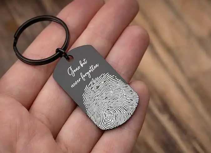 Personalized Handwritten Message Keychain