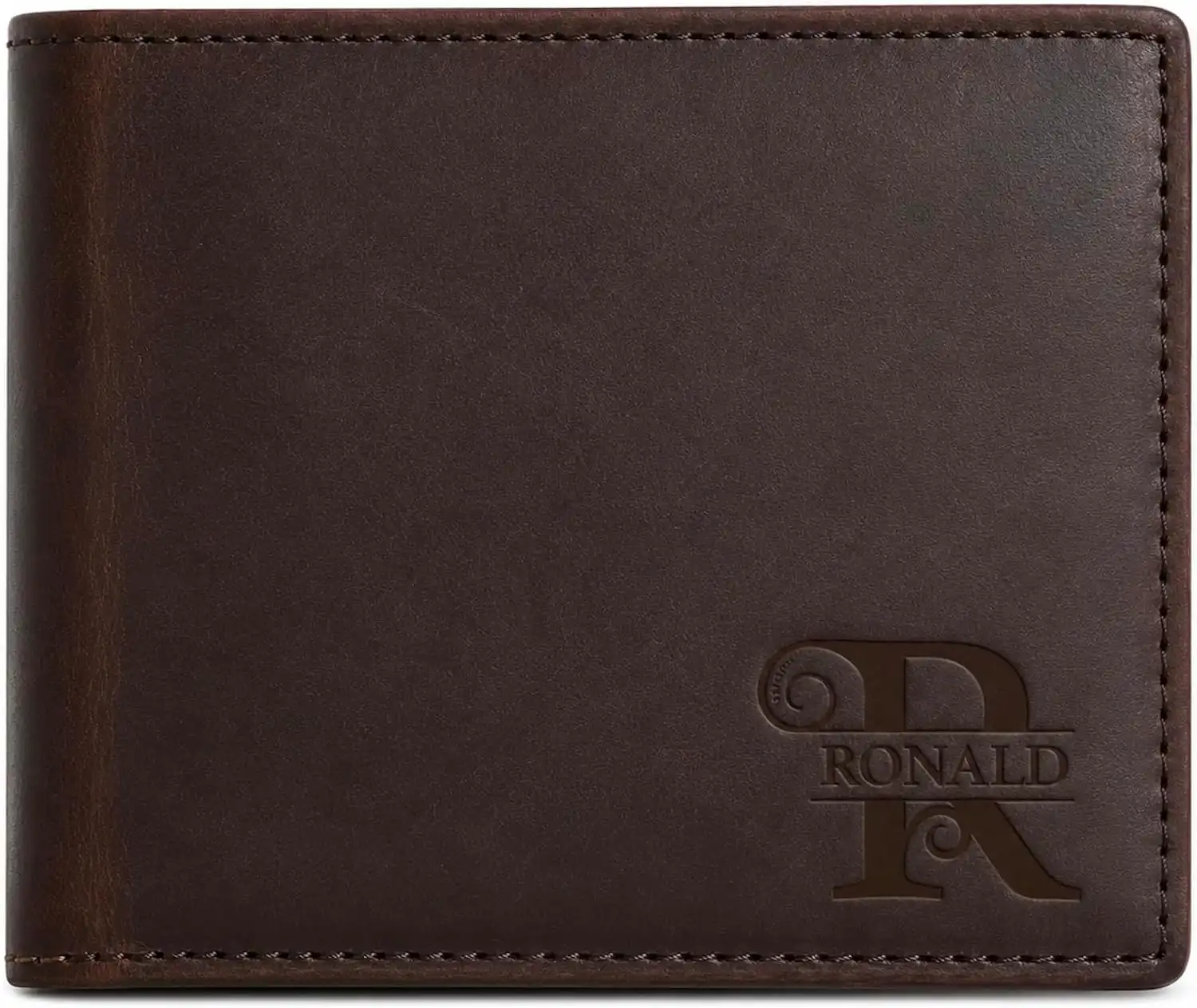 Personalized Leather Wallet With Engraving
