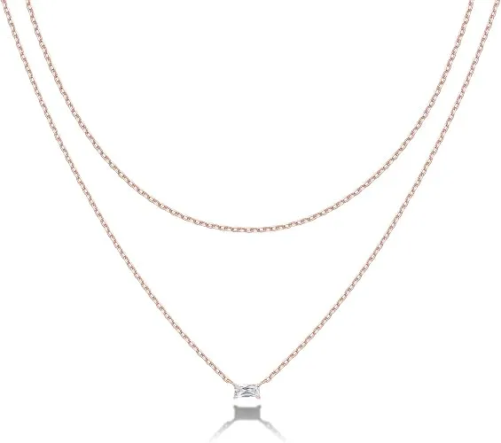Minimalist Rose Gold Pendant Necklace